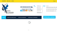 Tablet Screenshot of mudanzaespecialecuador.net
